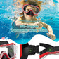 W WSTOO Kids Swim Goggles with Nose Cover,Snorkel Diving Swimming Mask for Youth 5-15,HD 3-Window Wide Vision Anti-Shattered Lens Anti-Fog&Leak