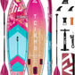 Inflatable Stand Up Paddle Board for Adults with Seam Welded Technology, 10'6''x33''x6'', Durable SUP with Dual-Blade Paddle and Complete Accessories, 390 lbs Capacity, Beginner-Friendly
