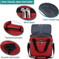 BAGLHER Dog Travel Bag, Pet Travel Bag (ALL Pet Travel Supplies), With 2 Pet Food Containers and 2 Collapsible Silicone Bowls; Essential Kits for Pet Travel Red
