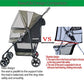 ROODO 4 Wheel Dog Cat Pet Stroller Best Lightweight Foldable Compact Portable Jogger All Terrain Travel Pet Gear Puppy Doggie Bunny Kitty Stroller for up to 30lbs Medium Small Dogs Cats(sage Green)