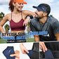 GXCROR Sports Sun Visor Hat Men Women, Lightweight Breathable Quick Dry Sports Sun Hat for Running Golf Tennis