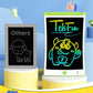 TEKFUN 2 Pack LCD Writing Tablet with Pen Cord, 8.5in Erasable Doodle Board Mess Free Drawing Pad for Kids, Car Trip Educational Toys Birthday for 3 4 5 6 7 Girls Boys (Blue*Green)