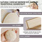 Natural Loofah Sponge Back Exfoliating Scrubber Combo Set, Seep Cleansing Skin and Facial Loofah Pad