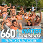 Inflatable Octagonal Ice Bath Tub for Groups, Party Cold Plunge Tub with Insulated Lid, Water Chiller Compatibility, EVA Groundsheet, Backpack, 660 Gallon, 78.74" L x 78.74" W x 27.56" H
