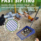 Large Chicken Poop Scooper, Chicken Coop Accessories,Metal Litter Scooper For Chicken,Chicken Coop Cleaning Tools,Heavy Duty Poop Shovel For Chicken Coop Accessories,Chicken Coop Must Haves (Blue)