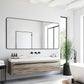 30" x 55"Bathroom Mirror, Matte Black Wall Mirror with Metal Frame, Decorative Rectangular Vanity Mirror for Bedroom Bathroom Living Room Entryway (Horizontal/Vertical)