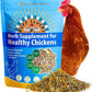 Herb Supplement for Backyard Chickens - Natural Chicken Treats, Poultry Feed Botanical Mix, Plant-Based Coop Snacks for Daily Wellness, Feather Quality, Egg Production, USA (12 oz)
