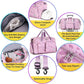 FIORETTO Women's Gym Duffle Bag with Shoes Compartment, 37L Capacity, Ideal for Travel, Gym, Sports, Duffel, Weekender