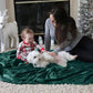 Bedsure Fleece Blankets Queen Size Emerald Green - Bed Blanket Soft Lightweight Plush Fuzzy Cozy Luxury Microfiber, 90x90 inches