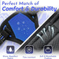 Eagloo Small Dog Harness No Pull, Service Vest with Reflective Strips and Control Handle, Adjustable and Comfortable for Easy Walking, No Choke Pet Harness with 2 Metal Rings, Blue, XS