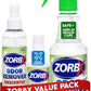 ZORBX Unscented Odor Eliminator for Strong Odor 16 Oz + 7.5 Oz + 2 Oz - Used in Hospitals & Healthcare Facilities - Advanced Formula, Fast-Acting Odor Remover Spray for Dog, Cat, House & Carpet