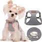 Puppytie No Pull xs Dog Harness with Multifunction Dog Leash,Soft Adjustable No Choke Escape Proof Pet Harness Vest,Silver Grey,XS