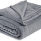 Bedsure Fleece Bed Blankets Queen Size Grey - Soft Lightweight Plush Fuzzy Cozy Luxury Fall Blanket Microfiber, Room Home Decor Gifts for Women and Men, 90x90 inches