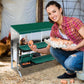 Chicken Nesting Box, 8 Hole 2 Layer Hen Nesting Box with Legs, Roll Away Eggs Laying Boxes,Cleanable Pull Out Hen Roosting Boxes
