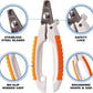 WAHL Pet Nail Clipper for Cutting Dog, Cat, & Animal Claws with Razor Sharp Stainless Steel Blades & Protective Safety Guard Locks for Safe Claw Care – Model 858448