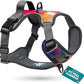 Embark Adventure Dog Harness, Reflective Trim No Pull Harness for Medium Sized Dog - Military Grade Nylon, Front Clip with Gel Lined Handle. Soft & Padded Puppy