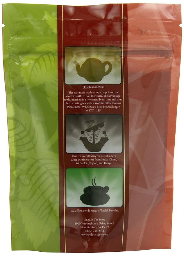 English Breakfast Blend No. 1 | Fine Cut Loose Leaf | Bold & Malty Assam-Kenyan Mix | Strong Morning Brew in Resealable 4oz Pouch | Quick Steep | Great Hot or Iced