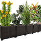 Large Planters for Outdoor Plants pots Elevated Garden Boxes Raised Garden Bed Garden Patio Balcony Deck to Planting Flowers Vegetables Tomato and Herbs