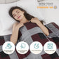 L'AGRATY Weighted Blanket - 48"x72" 15lbs Cooling Breathable Heavy Blanket Microfiber Material with Glass Beads for Adult All-Season Summer Fall Winter Soft Thick Comfort