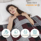 L'AGRATY Weighted Blanket - 60"x80" 20lbs Cooling Breathable Heavy Blanket Microfiber Material with Glass Beads for Adult All-Season Summer Fall Winter Soft Thick Comfort