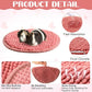 Amylove 4 Pcs Guinea Pig Cage Liner Guinea Pig Bedding Washable Fleece Pee Pads Reusable Small Animals Training Mat Small Animal Sleeping Bed for Bunny Hamster(Mixed Colors,Diameter 7.8 Inch)