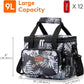 Lifewit Medium Lunch Bag Insulated Lunch Box Soft Cooler Cooling Tote for Adult Men Women, Flower 12-Can (9L)