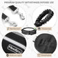Hands-Free Waist Leash with Pouch for Two Dogs: Reflective Stitching, Dual Handle & Bungee Retractable Design – Ideal for Medium to Large Dogs (Grey) – Dog Walking Accessories