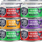 Chicken Recipe in Broth, Shredded Wet Cat Food, Variety Flavor Pack: Chicken, Lamb, Duck, Beef; Grain-Free Protein, Non-GMO