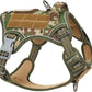 BUMBIN Tactical Dog Harness for Medium Dogs No Pull, Famous TIK Tok No Pull Dog Harness, Fit Smart Reflective Pet Walking Harness for Training, Adjustable Dog Vest Harness with Handle Forest Camo M