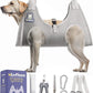 Dog Grooming Hammock Harness for Dogs & Cats with Pet Nail Clipper Trimmer - Cat Hanger Sling for Trimming Clipping Nails- Dog Hammock Restraint Bag for Small Medium Large pet （ Grey XL ）