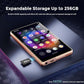 128GB MP3 Player with Bluetooth and WiFi，Music Video Player with Spotify Pandora,Amazon Music, 5" Touch Screen Android MP4 MP3 Player for Kids with Audible, YouTube, Spotify Kids,up to 256GB (Gold)