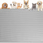 Dog Food Mat, Extra Large 50" x 35" Silicone Pet Feeding Mat with Raised Edge Pet Placemat for Small, Medium, and Large Pets Non-Slip, Easy to Clean (Grey)