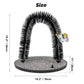 Pet Prime 2in1 Cat Arch Self Groomer for Indoor Cats, Back Scratcher Grooming Massage Brush With Sturdy Scratching Pad, Durable Brusher and Butterfly Toy