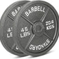 Cast Iron Olympic Weight Plates – Free Weights with 2-inch Hole & Anti-Rust Hammertone Finish - Ideal for Strength Training, Crossfit Equipment & Home Gym Set – Sold in Pairs - 2.5LB–45LB