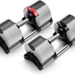 NUOBELL Adjustable Dumbbells 5-80 lbs: Replace 16 Sets, Ideal for Home Gym Weight Bench & Press