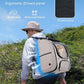 Pecute Cat Backpack Carrier, Large Space Cat Bubble Backpack, Breathable Cat Carrier, Shaded Dog Backpack Carrier, Ergonomic 3D Design for Travel, Hiking, Suitable for Shopping, and Vet, Khaki