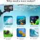 AQQA Aquarium Wave Maker,3W/5W/10W/15W Suction Cup Fish Tank Single Powerhead Pump，110V/60Hz Ultra Quiet Submersible Circulation Pump,360°Adjustable For Freshwater Saltwater Black