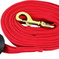 Southwestern Equine Lunge Line for Horses Cotton Horse Lunge Line with Bolt Snap & Rubber Stop (Red, 24')
