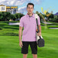 Mens Polo Shirts Short Casual Solid Stylish Dry Fit Performance Designed Collared Golf Polo Shirts for Men
