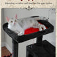 Gothic Cat Tree with Super Large Hammock, 56.3" Black Cat Tower with Coffin Bed, Cat Condo, Sisal Scratching Posts & Top Perch, Multi-Level Goth Cat Tree, Halloween, Black