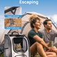 Pecute Cat Backpack Carrier, Large Space Cat Bubble Backpack, Breathable Cat Carrier, Shaded Dog Backpack Carrier, Ergonomic 3D Design for Travel, Hiking, Suitable for Shopping, and Vet, Khaki
