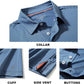 Mens Golf Shirt Moisture Wicking Dry Fit Performance Sport Short Sleeve Striped Golf Polo Shirts for Men