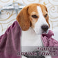 Chumia 4 Pack Dog Towels for Drying Large Microfiber Grooming Tools Absorbent Soft Bath Supplies with Embroidered Paw for Small Medium Pet Products(30 x 50 Inch,Purple)