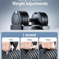Adjustable Dumbbell – 12.5/25lb Single Unit OR Set of 2 – 5-in-1 Adjustable Weight for Home Gym, Strength Training & Fitness Workouts, White OR Black