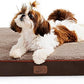 Bedsure Dog Bed for Small Dogs - Orthopedic Flat Puppy Beds with Removable Washable Cover, Egg Crate Foam Pet Mat, Suitable for Pet Up to 20 lbs