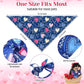 Amylove 120 Pcs Halloween Dog Bandanas Bulk Holiday Triangle Dog Pack Puppy Kerchief Bandana Adjustable Pet Scarf for Pet Cat Costume Accessories Decor(Love)
