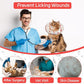 Cat Cone Collar Soft, Adjustable Cat Recovery Collar for Small Medium Large Cats, Cute Donut E Collar After Surgery, Anti-Lick Wound Healing Elizabethan Collar for Kittens(Pink Cherry, Medium)