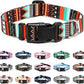 Mercano Adjustable Dog Collar - Special Design Patterns, Soft Nylon Comfortable Durable Pet Collar for Small Medium Large Dogs (S, Tribal Green)