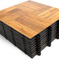 Big Floors 3X3OAKFLOOR Interlocking Lightweight Plastic Modular Dance Floor Kit (3' x 3'), Oak, 21 Piece
