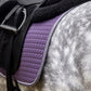 HORZE Adepto Padded All Purpose Quilted Equestrian Saddle Pad for Horses with Two-Tone Trim